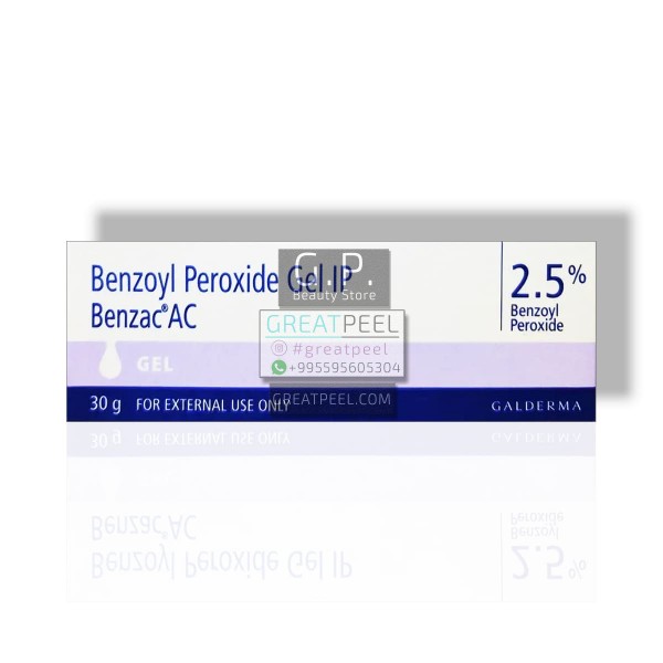 BENZAC AC (benzoyl peroxide) GEL 2.5% / 5% | 30g/1.06oz